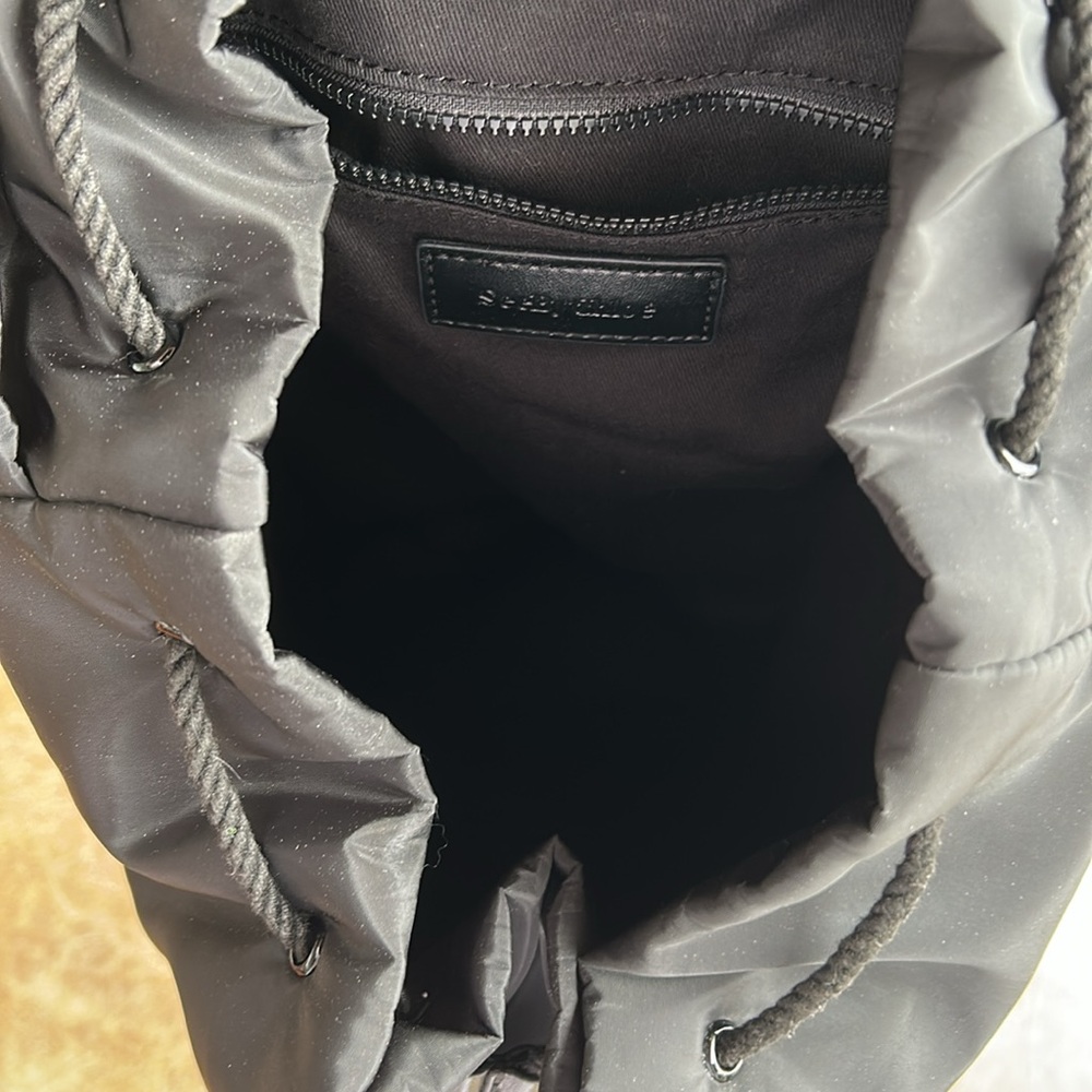 See by Chloe Black Joy Rider Nylon Backpack with Charm - Picture 3 of 10